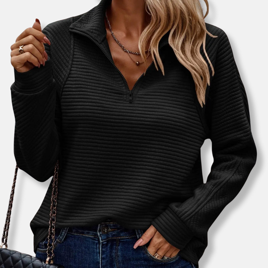 Ella Tröja | Avslappnad Ståkrage Tröja