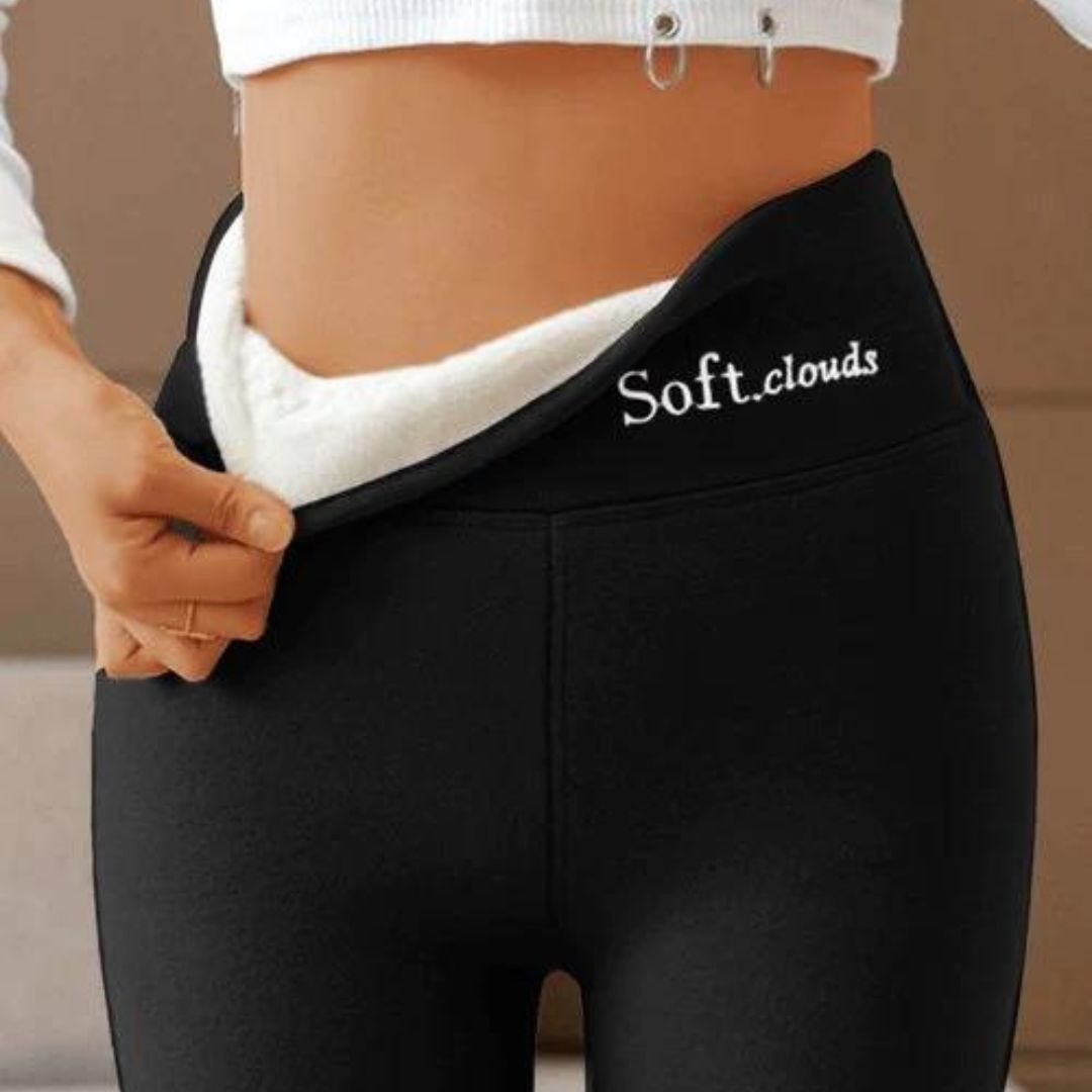 Isabella Varmtåtsittande Leggings | Högmidjade Leggings med Elastisk Midja