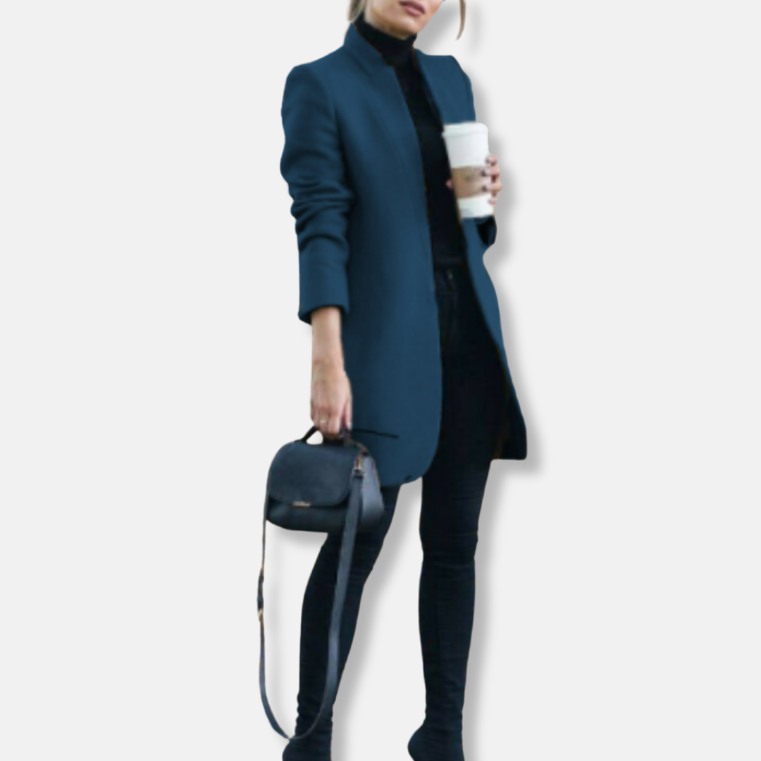 Amanda Rak Kappa | Minimalistisk Knälång Kappa