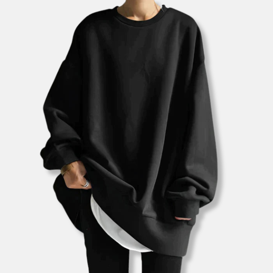 Astrid Oversized-Sweatshirt | Rundhalsad Långärmad Sweatshirt