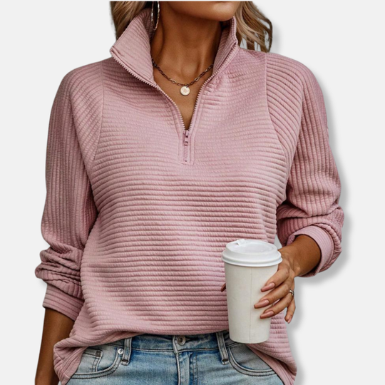 Ella Tröja | Avslappnad Ståkrage Tröja