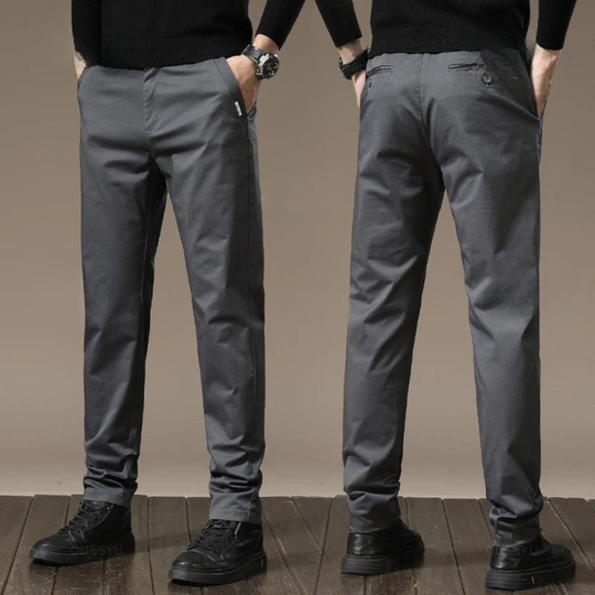 Chinos Herr med Rak Passform för Herrar