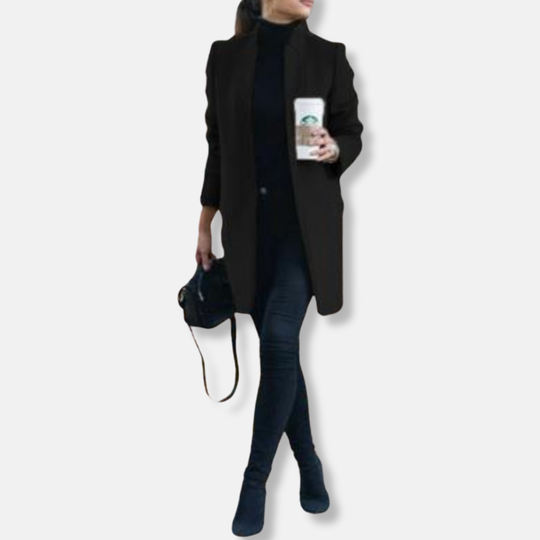 Amanda Rak Kappa | Minimalistisk Knälång Kappa