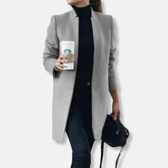 Amanda Rak Kappa | Minimalistisk Knälång Kappa