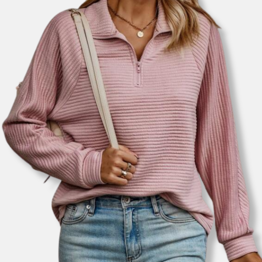 Ella Tröja | Avslappnad Ståkrage Tröja