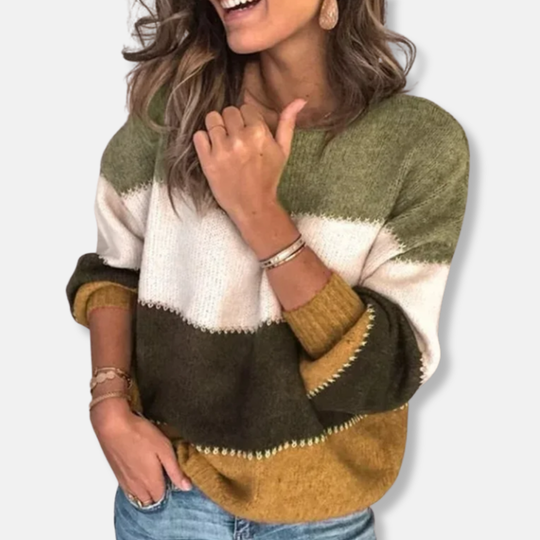 Ella Tröja | Randig Avslappnad Tröja