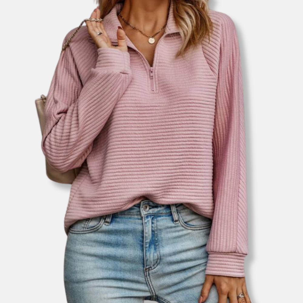 Ella Tröja | Avslappnad Ståkrage Tröja