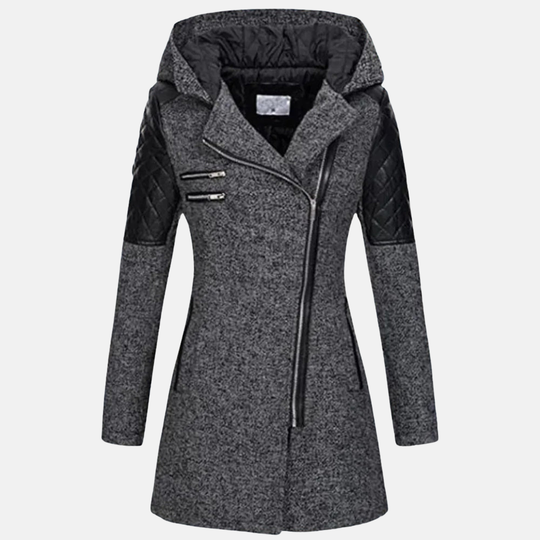 Anna Ullkappa med Huva | Varm Kappa