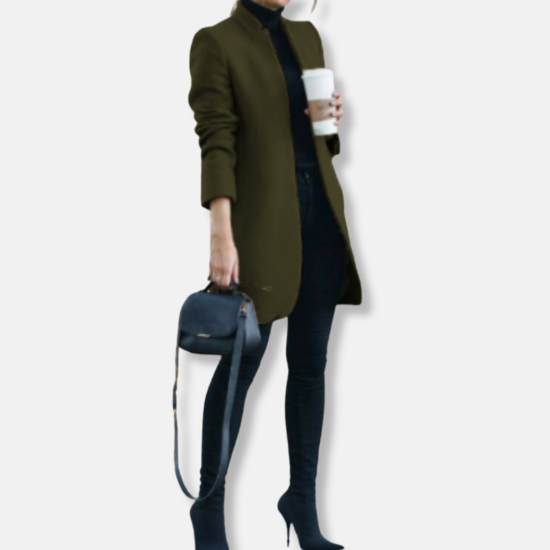 Amanda Rak Kappa | Minimalistisk Knälång Kappa