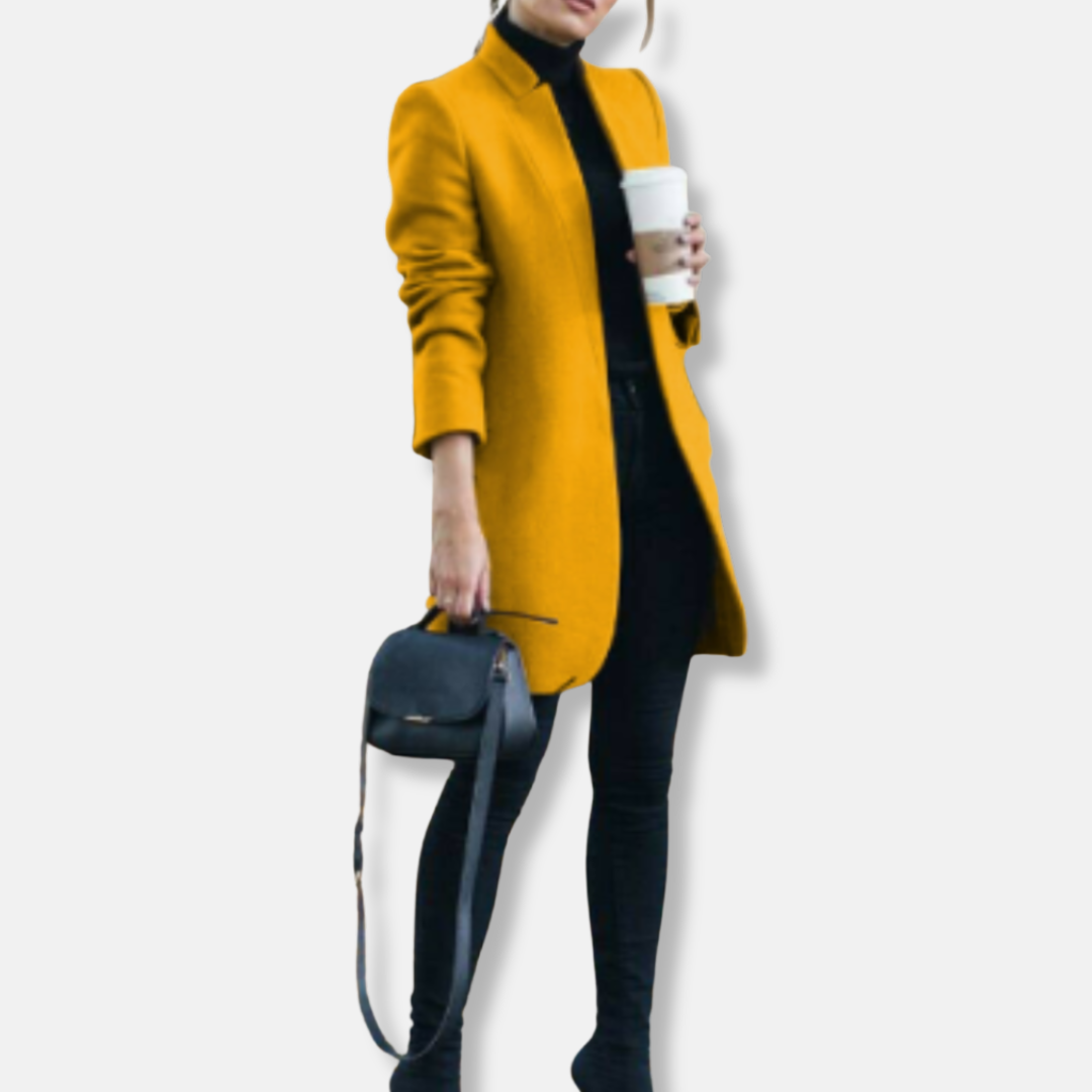 Amanda Rak Kappa | Minimalistisk Knälång Kappa