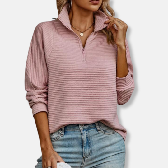 Ella Tröja | Avslappnad Ståkrage Tröja