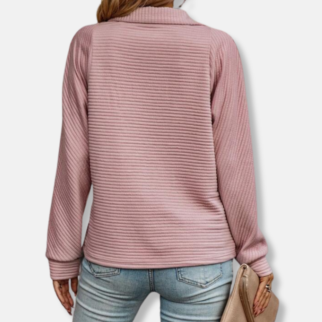 Ella Tröja | Avslappnad Ståkrage Tröja