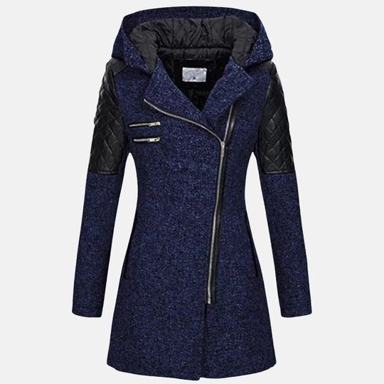 Anna Ullkappa med Huva | Varm Kappa