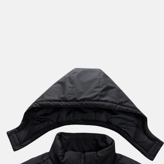 Oscar Quiltad Huvtröja Pufferjacka | Vadderad Jacka med Blixtlåsfickor