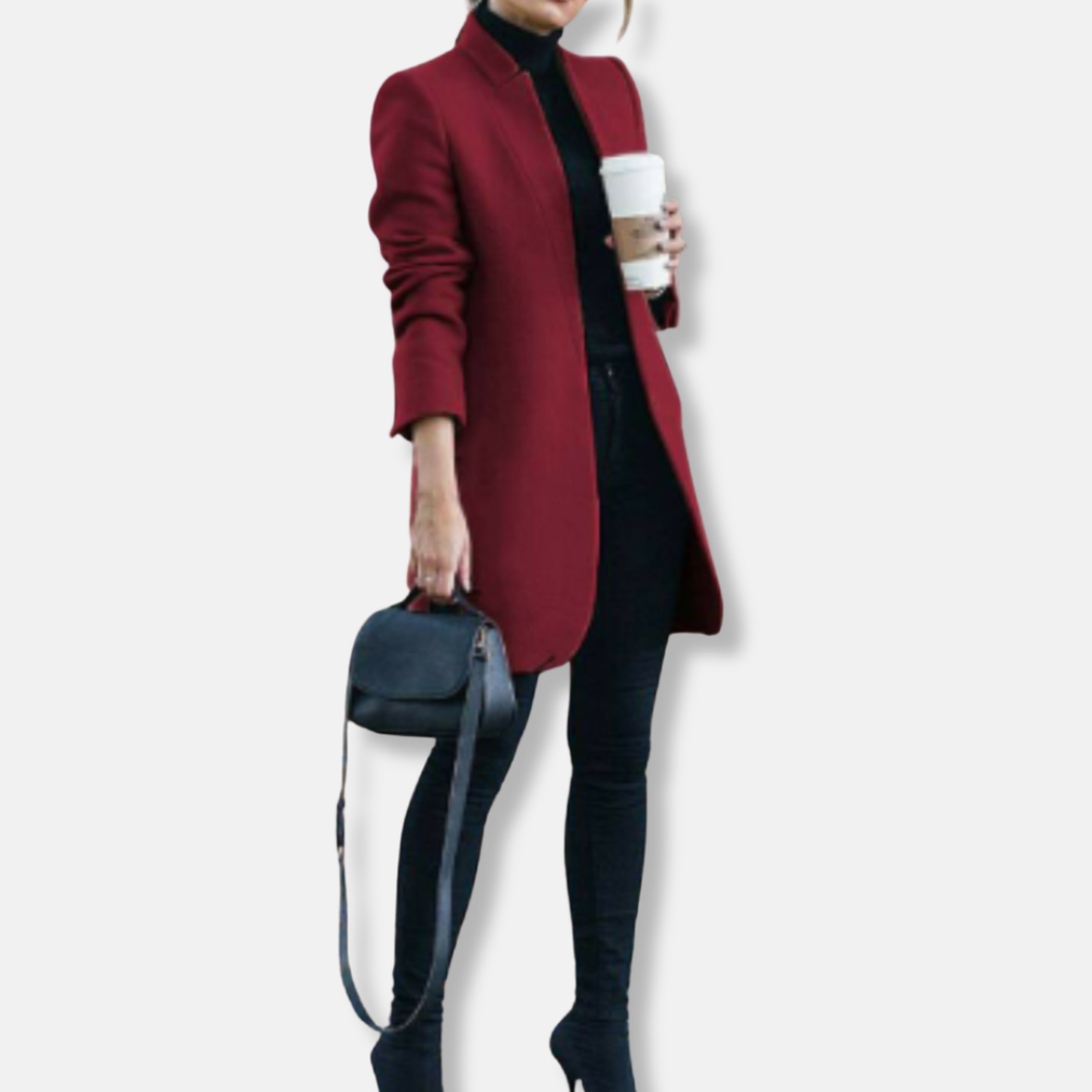 Amanda Rak Kappa | Minimalistisk Knälång Kappa