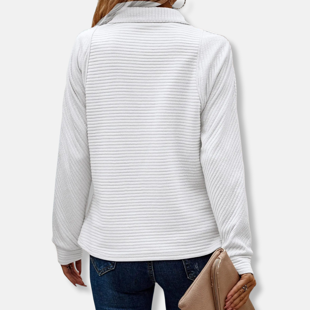 Ella Tröja | Avslappnad Ståkrage Tröja