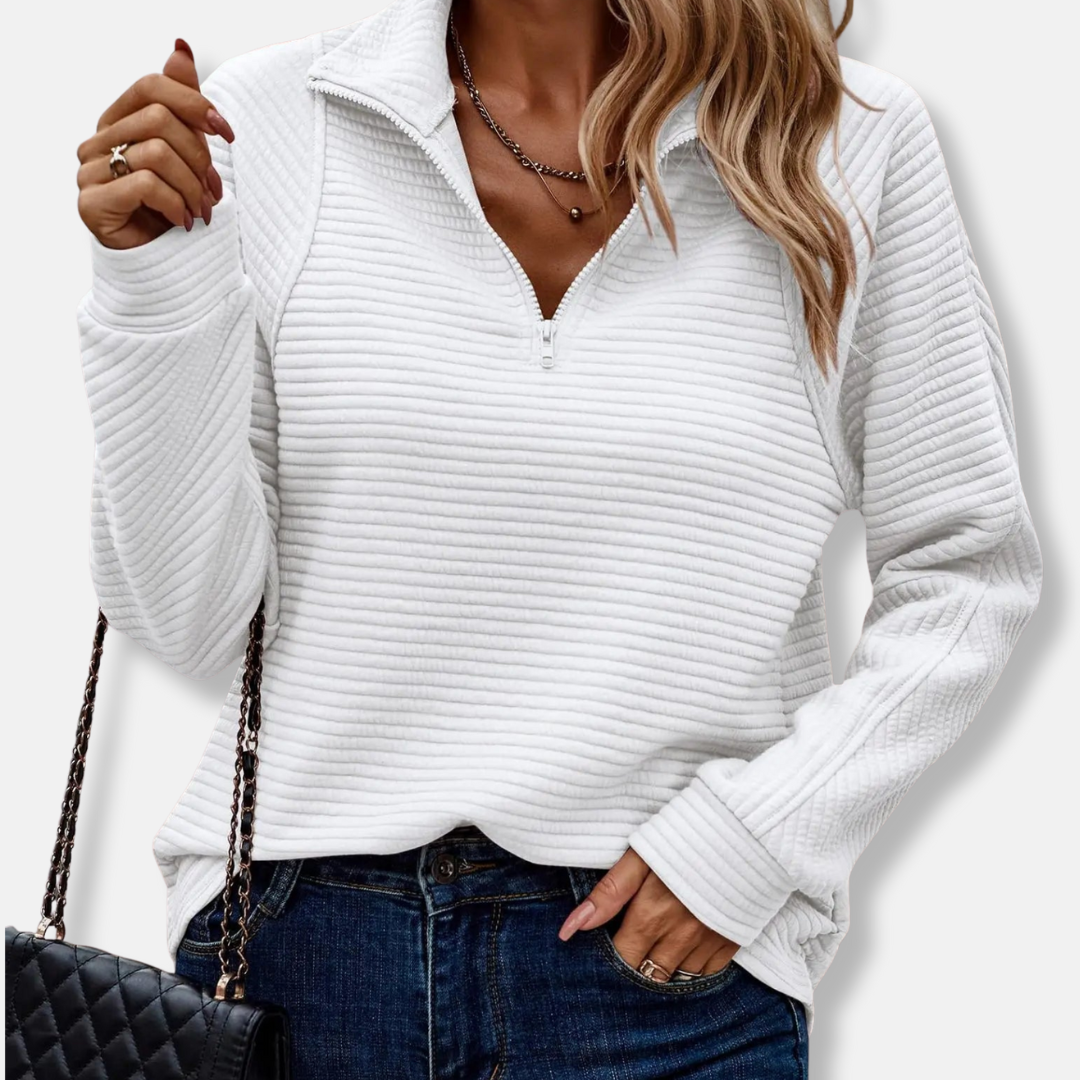 Ella Tröja | Avslappnad Ståkrage Tröja