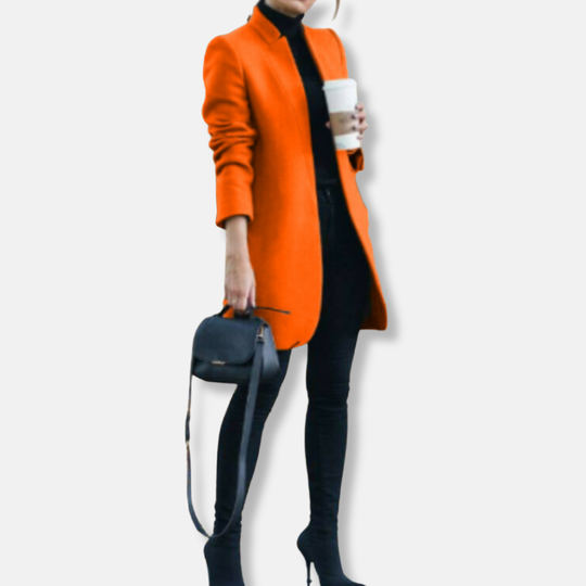 Amanda Rak Kappa | Minimalistisk Knälång Kappa