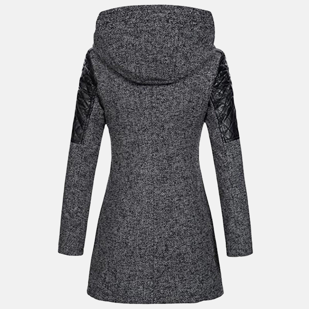 Anna Ullkappa med Huva | Varm Kappa