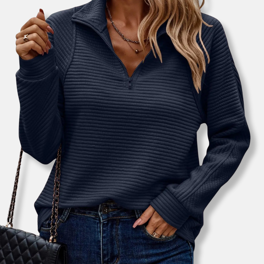 Ella Tröja | Avslappnad Ståkrage Tröja