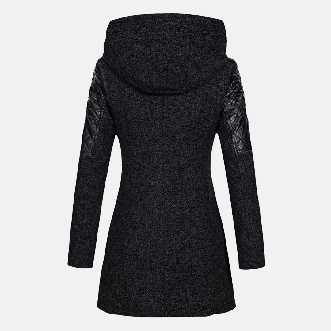 Anna Ullkappa med Huva | Varm Kappa