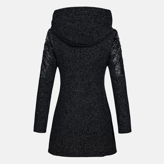 Anna Ullkappa med Huva | Varm Kappa