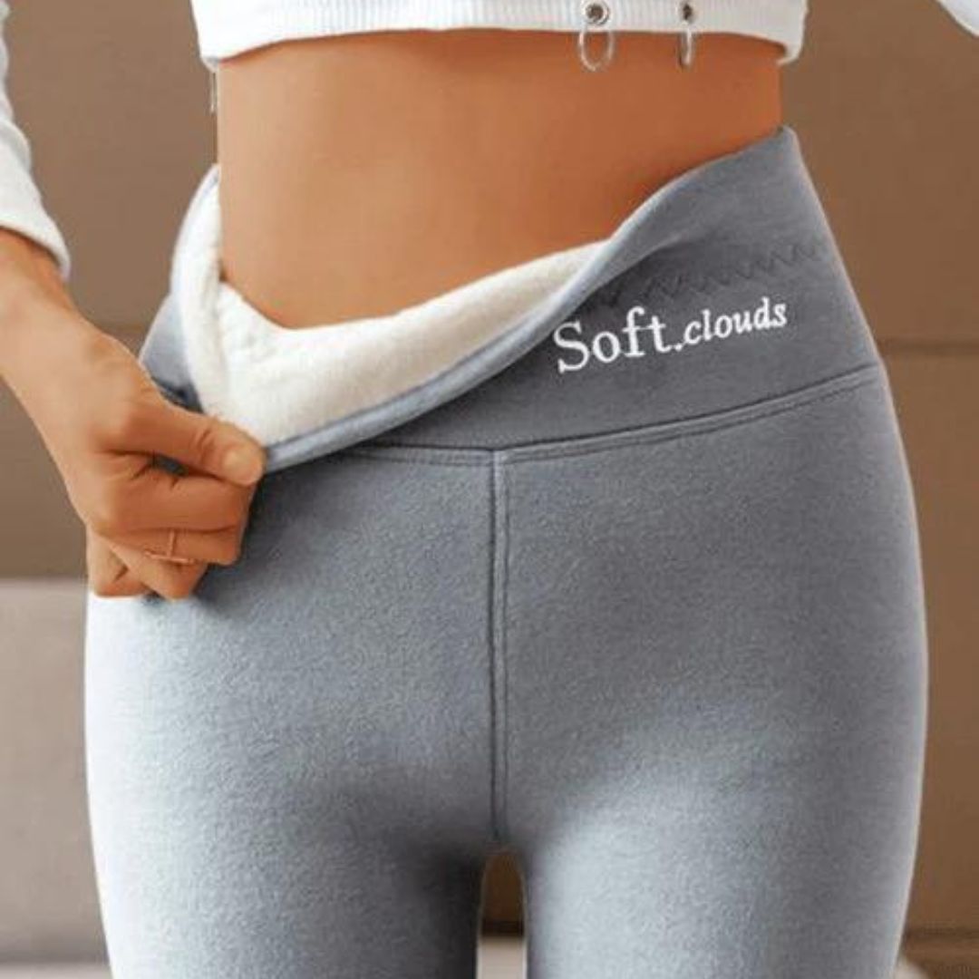 Isabella Varmtåtsittande Leggings | Högmidjade Leggings med Elastisk Midja