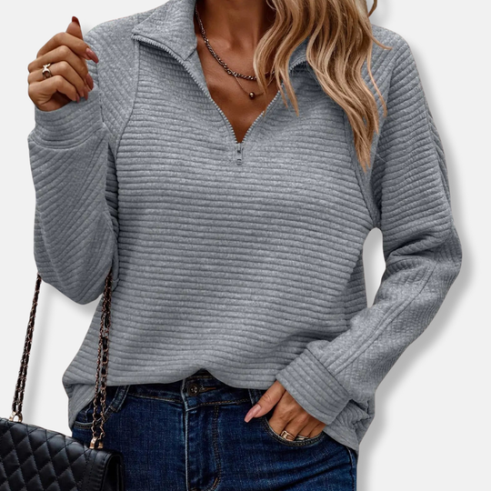 Ella Tröja | Avslappnad Ståkrage Tröja