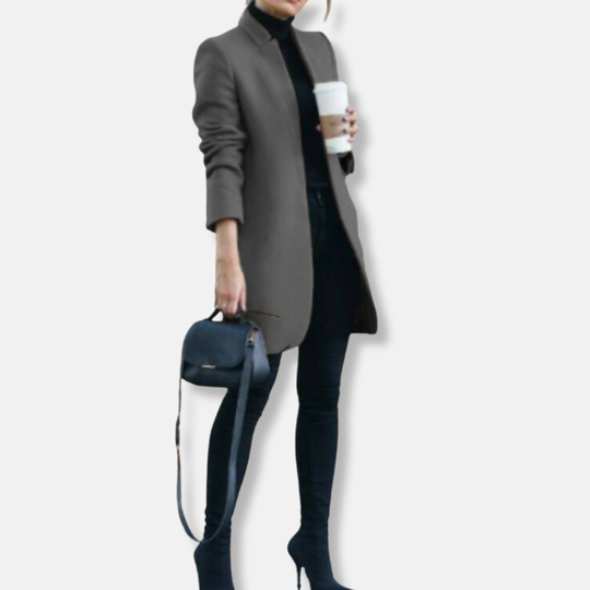 Amanda Rak Kappa | Minimalistisk Knälång Kappa