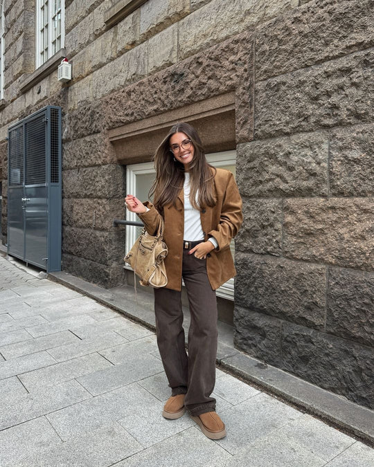 Blazer med Notch Lapel för Kvinnor