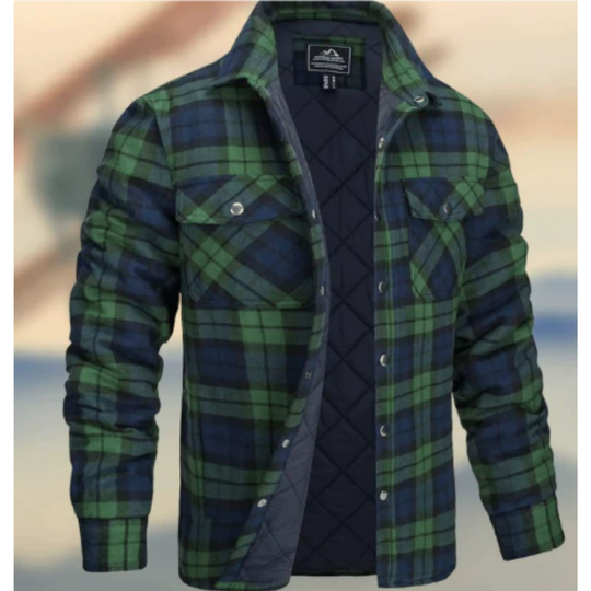 Hemdjacka Fleece för Herr med Långärmad Design