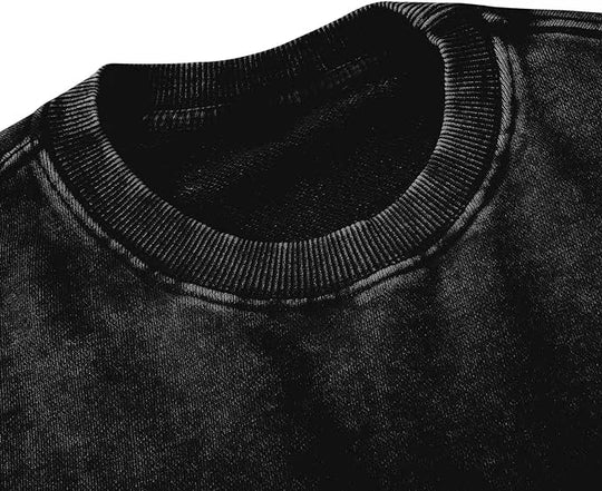 Långärmad T-shirt Retro i Bomull för Herr