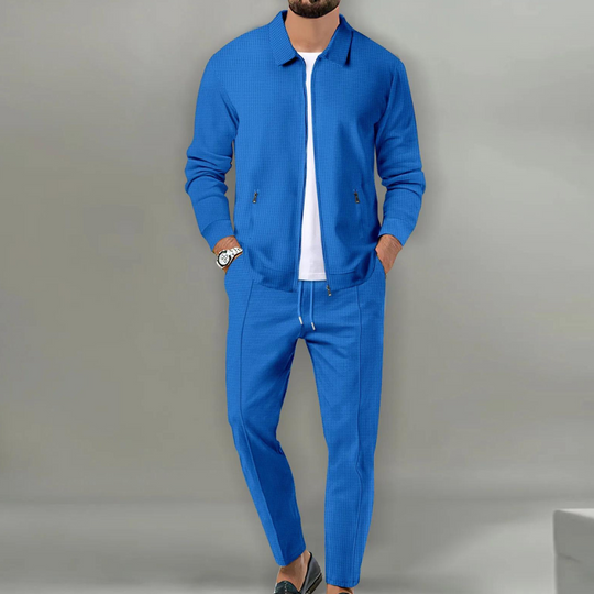 Slim Fit Casual Set för Män
