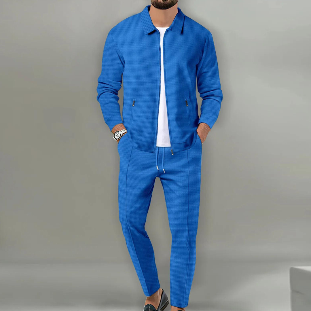 Slim Fit Casual Set för Män