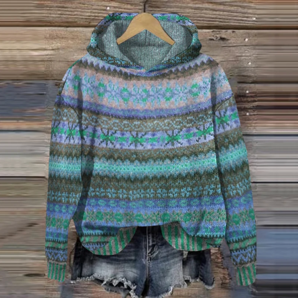 Vintage Hoodie för Kvinnor