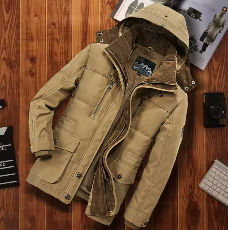 Vinterrock med Huva för Herrar